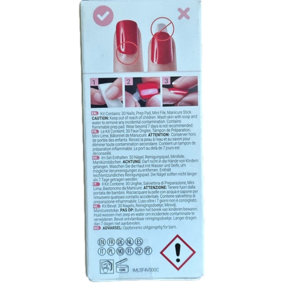 LoveShackFancy x imPress Limited Edition Medium Coffin Press On Nails Floral NEW - Picture 4 of 5